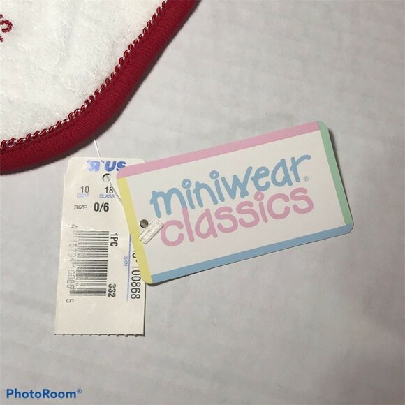 Little Me Baby's First Christmas Size 3 Month Red Footie Beanie Bib Set New - Picture 9 of 12